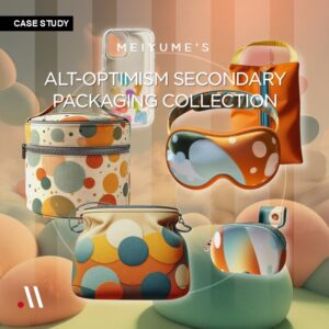 Meiyume’s Secondary packaging: Alt-optimism Collection